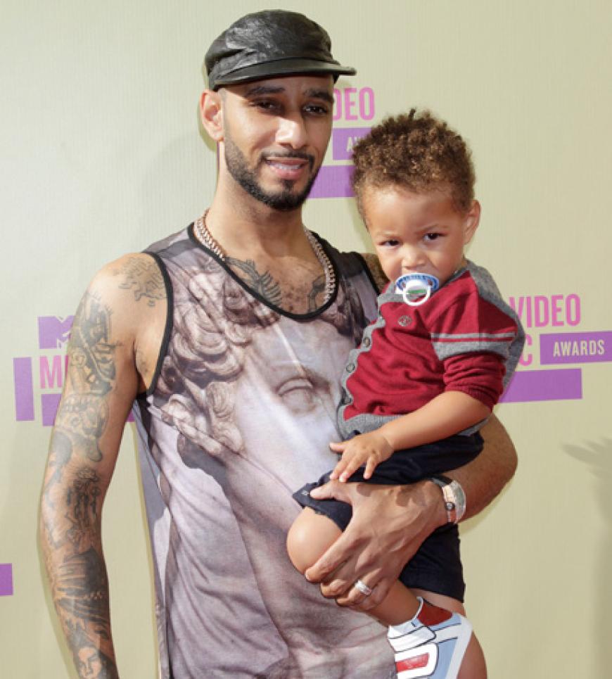 ... brachte ihren Mann Swizz Beatz als Babysitter für Sohn Egypt mit