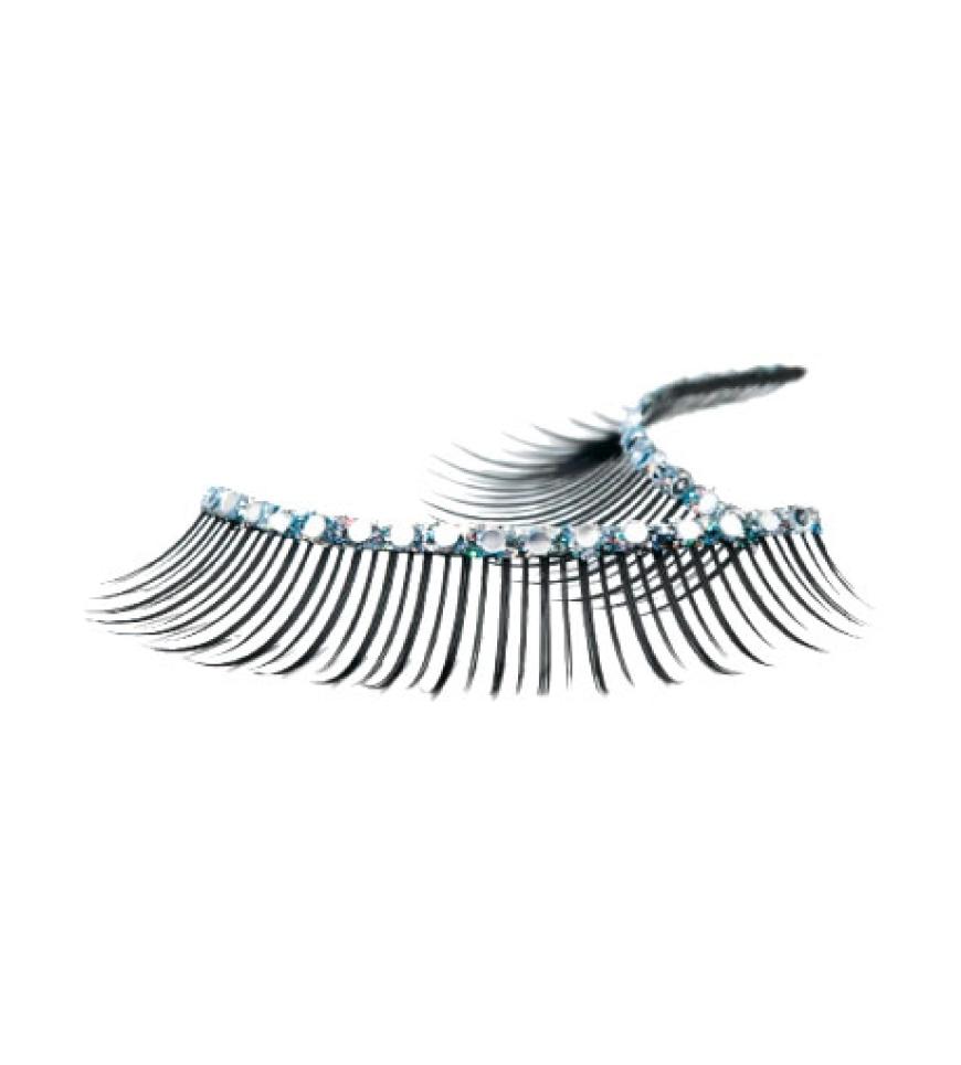 Glamourös: Glam Lashes: Bandwimpern mit Glitzersteinchen von Artdeco, ca. 10 Euro