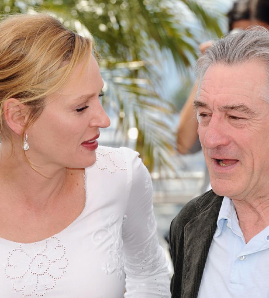 Diskutieren schon jetzt über die Filme: Uma Thurman und Jury-Präsident Robert De Niro