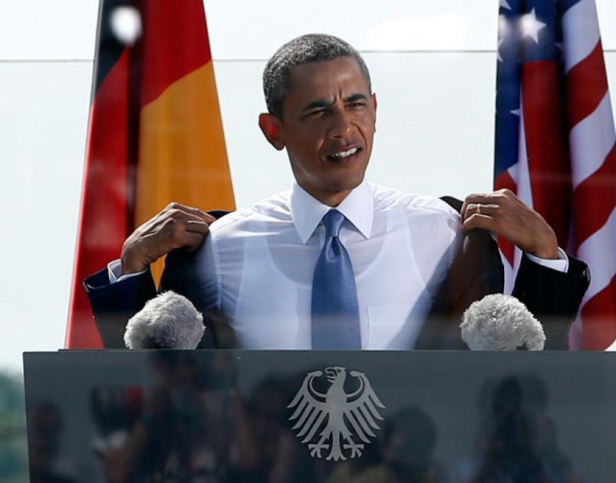 Da war es etwas warm in Berlin- jedoch Obama hatte eine wichtige Nachricht an Moskau: Atomwaffen müssen abgeschafft werden