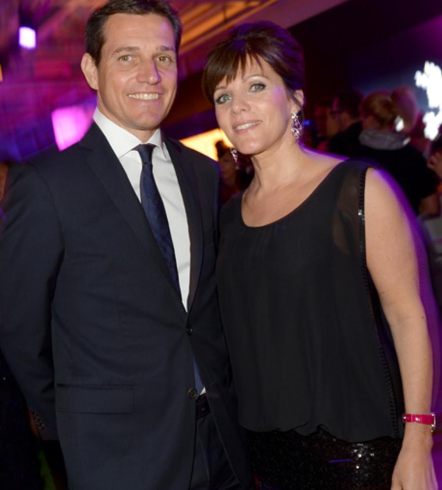 Moderatorin Birgit Schrowange und Sportmanager Michael Mronz