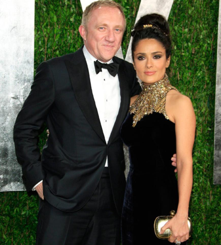 Modeunternehmer Francois-Henri Pinault mit Salma Hayek