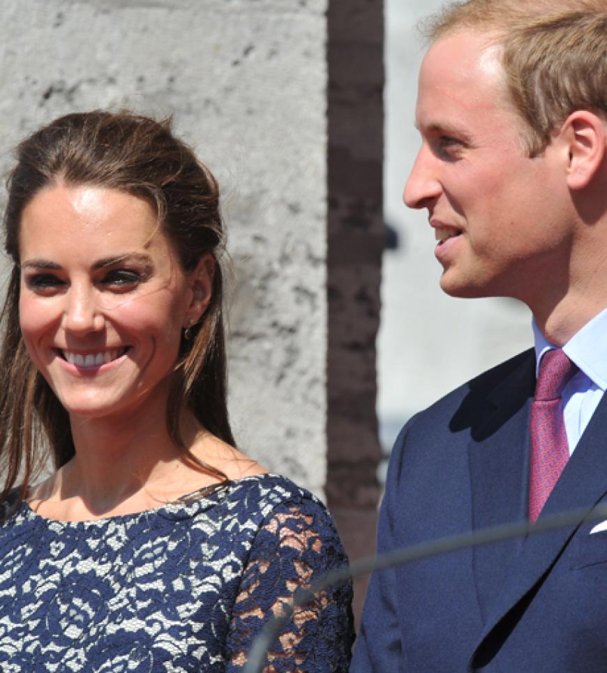 Kate und William waren ganz entspannt trotz des langen Flugs