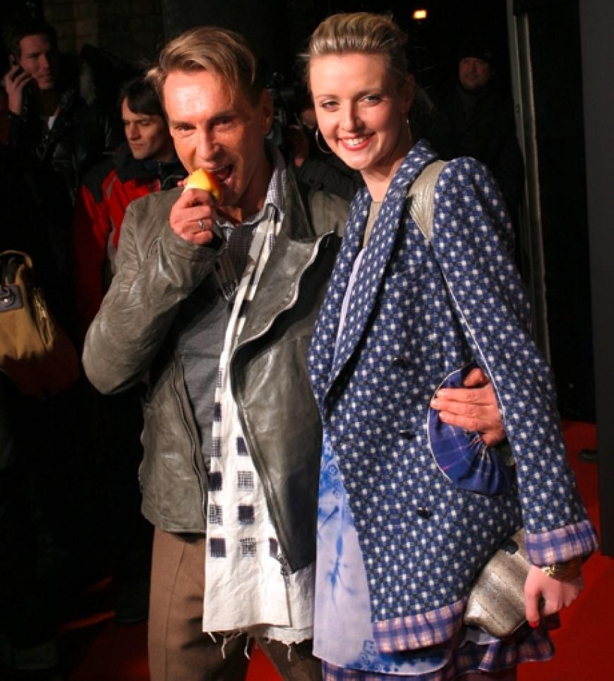 Wolfgang Joop mit seiner neuen Muse Model Natascha