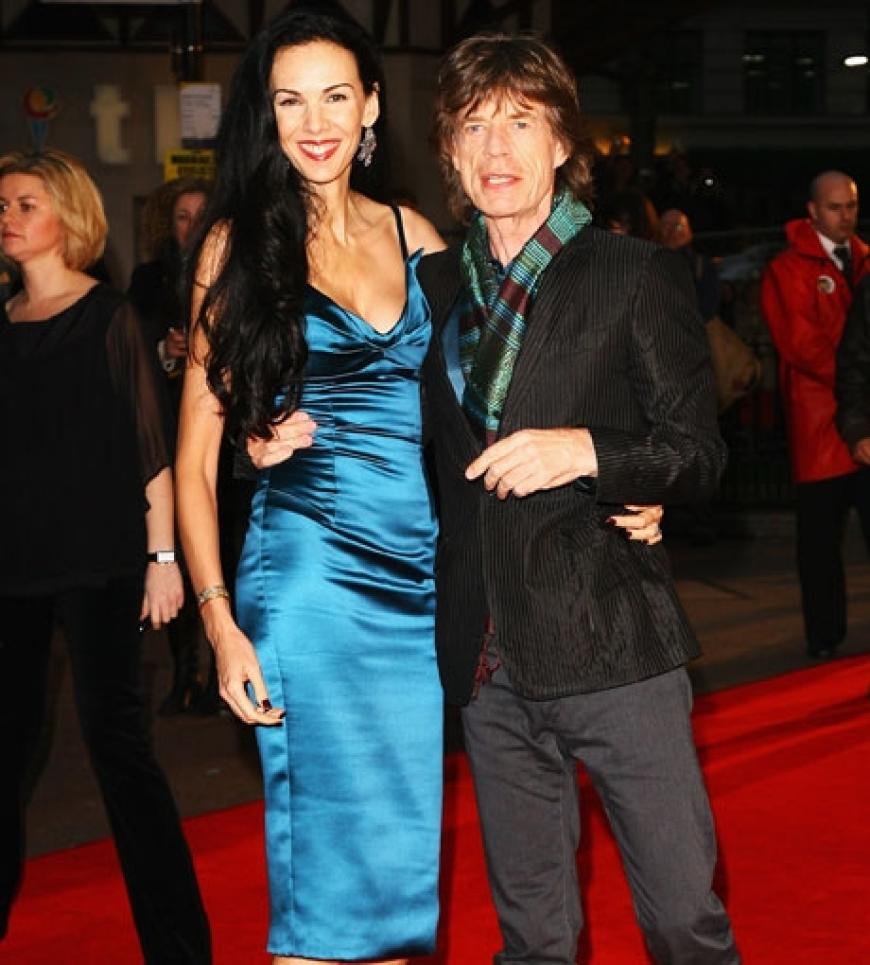 Beide trennt ein Größenunterschied von rund 20 Zentimeter: Mick Jagger und seine große Freundin LWren Scott