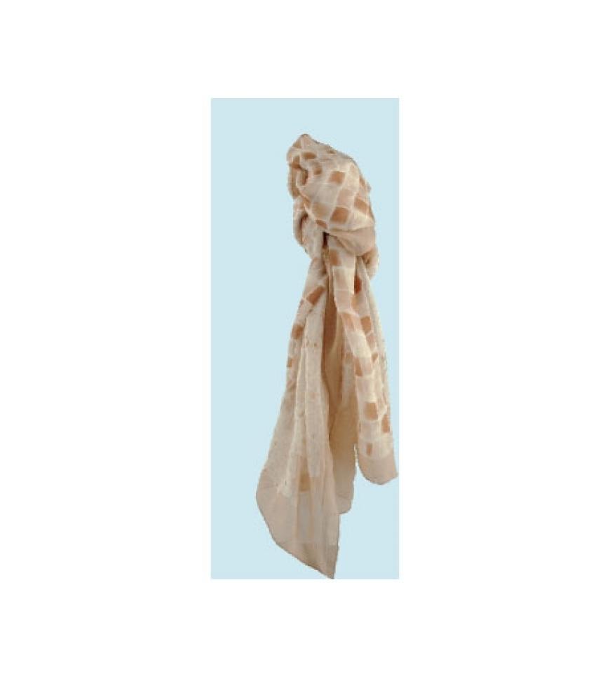 Zarte Bande:
Schal aus Chiffon mit grafischem Druck von Tosca Blu,
ca. 70 Euro