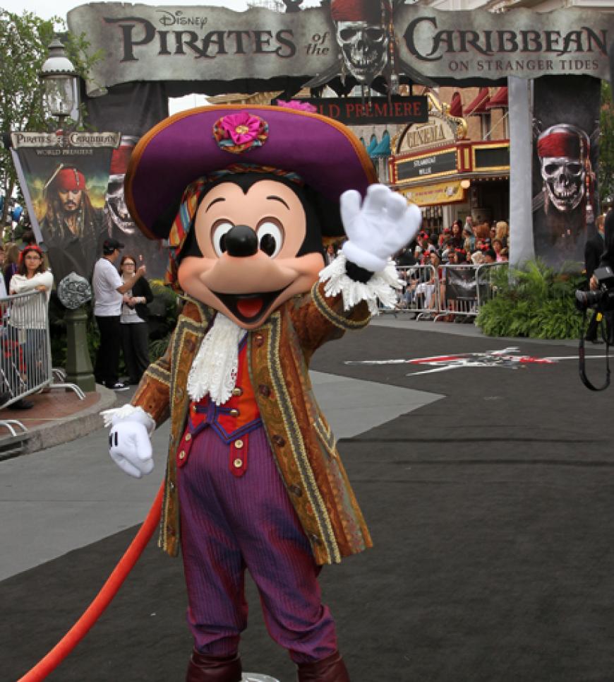 Durfte natürlich nicht fehlen: Gastgeber Mickey Mouse