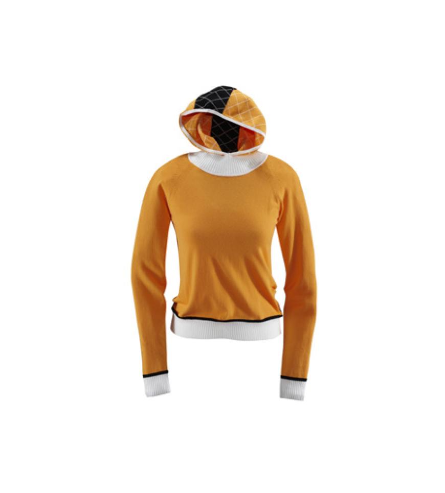 18. Oktober 2012: Gelb, gelb, gelb sind alle meine Kleider...Der Hoodie im Retro-Look ist von Apriori und ist für ca. 90 Euro erhältlich.