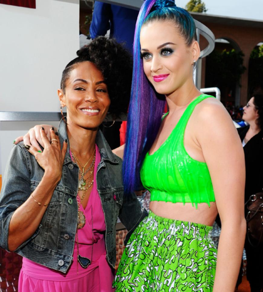 Lächeln, bitte! Jada Pinkett Smith posiert mit Katy Perry
