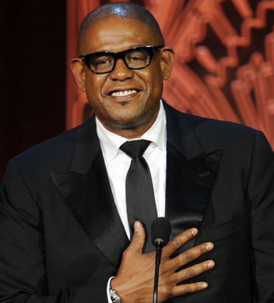 Forest Whitaker, ebenfalls ein Oscar gewinnender Schauspieler, sprach ebenfalls zum Publikum
