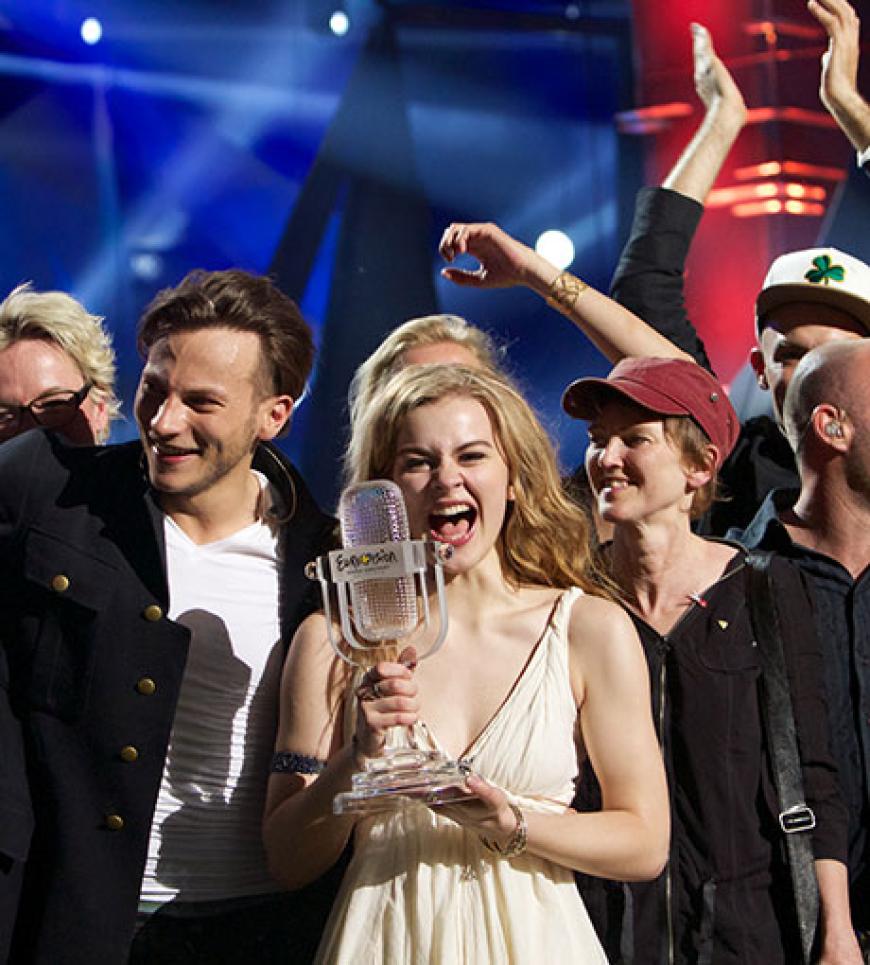 Sie ging als Favoriten in die Show und kam als strahlende Siegerin wieder heraus. Emmelie de Forest konnte für Dänemark mit ihrem Song