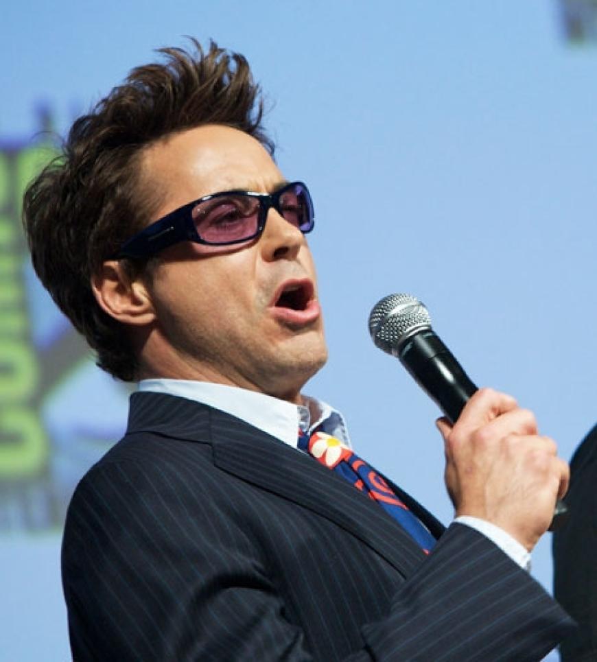 Für Robert Downey Jr. war die ganze Veranstaltung ein riesen Spaß. Er stellte den Film