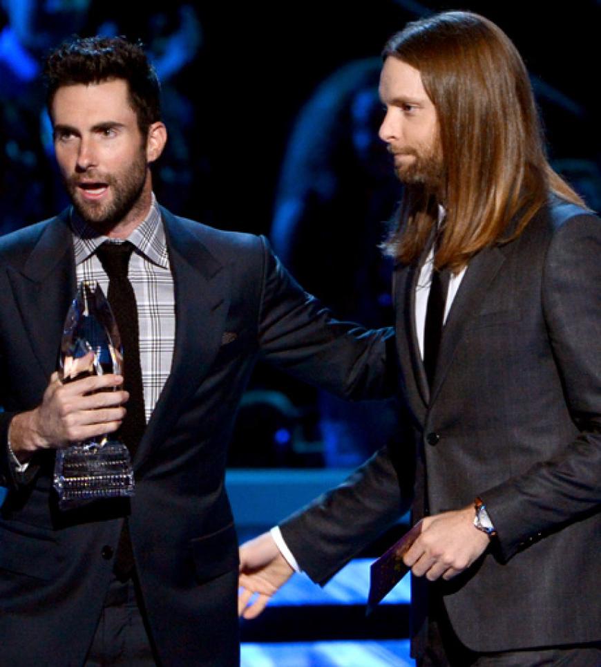 Adam Levine und James Valentine wurden mit ihrer Band Maroon 5 zum beliebtesten Musik-Act gewählt