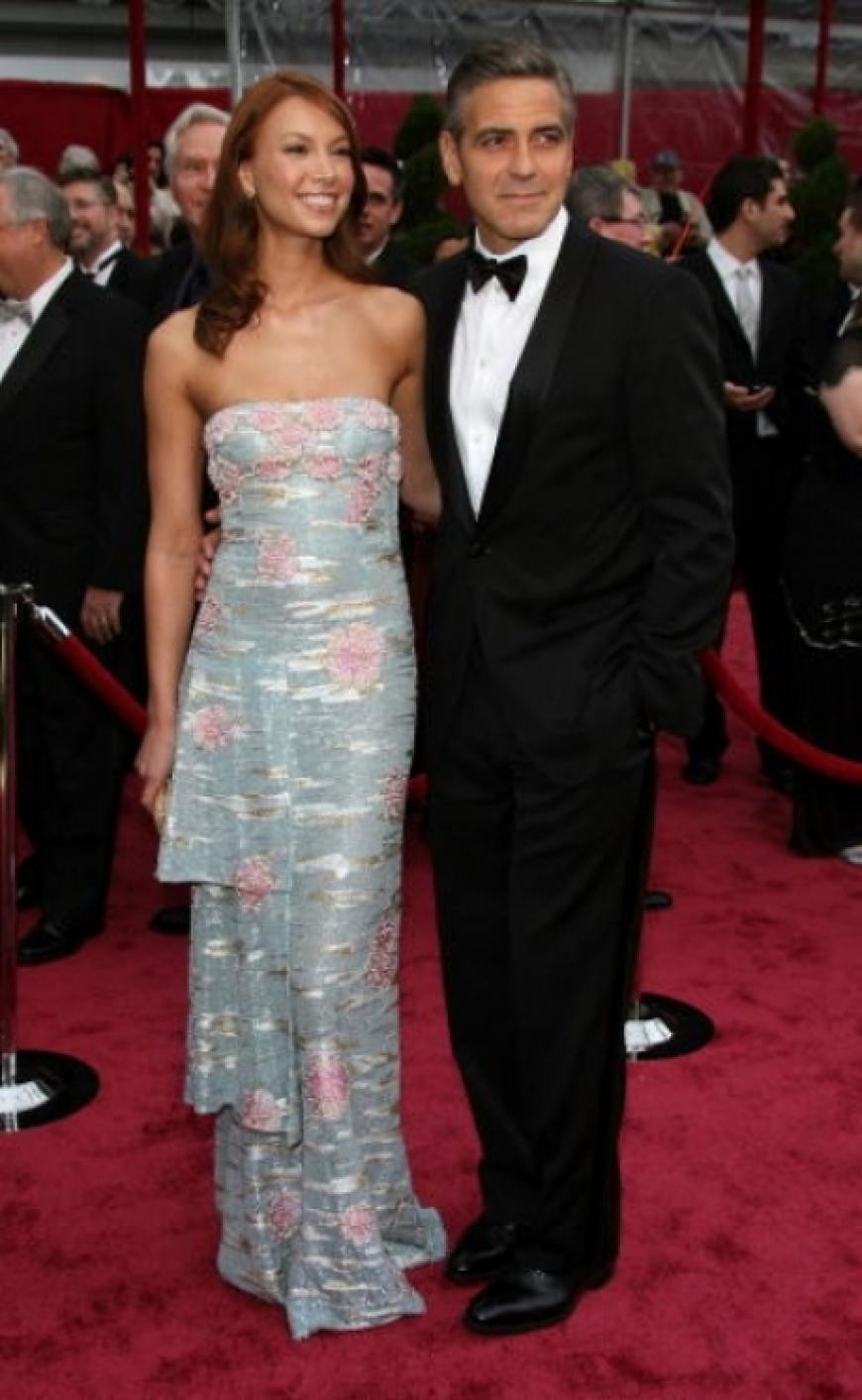 George Clooney mit seiner Freundin Sarah Larsson