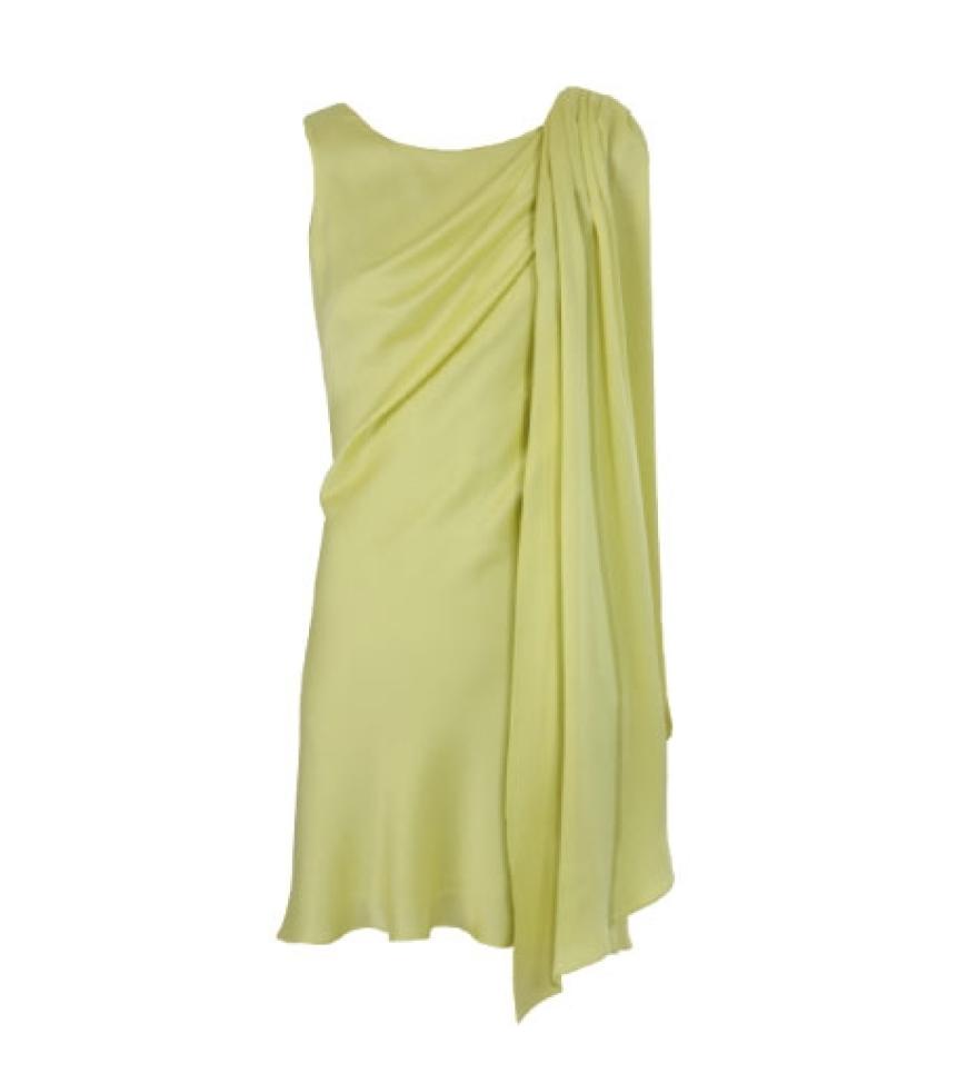 Seidenkleid mit Drapierung von Mango, ca. 90 Euro