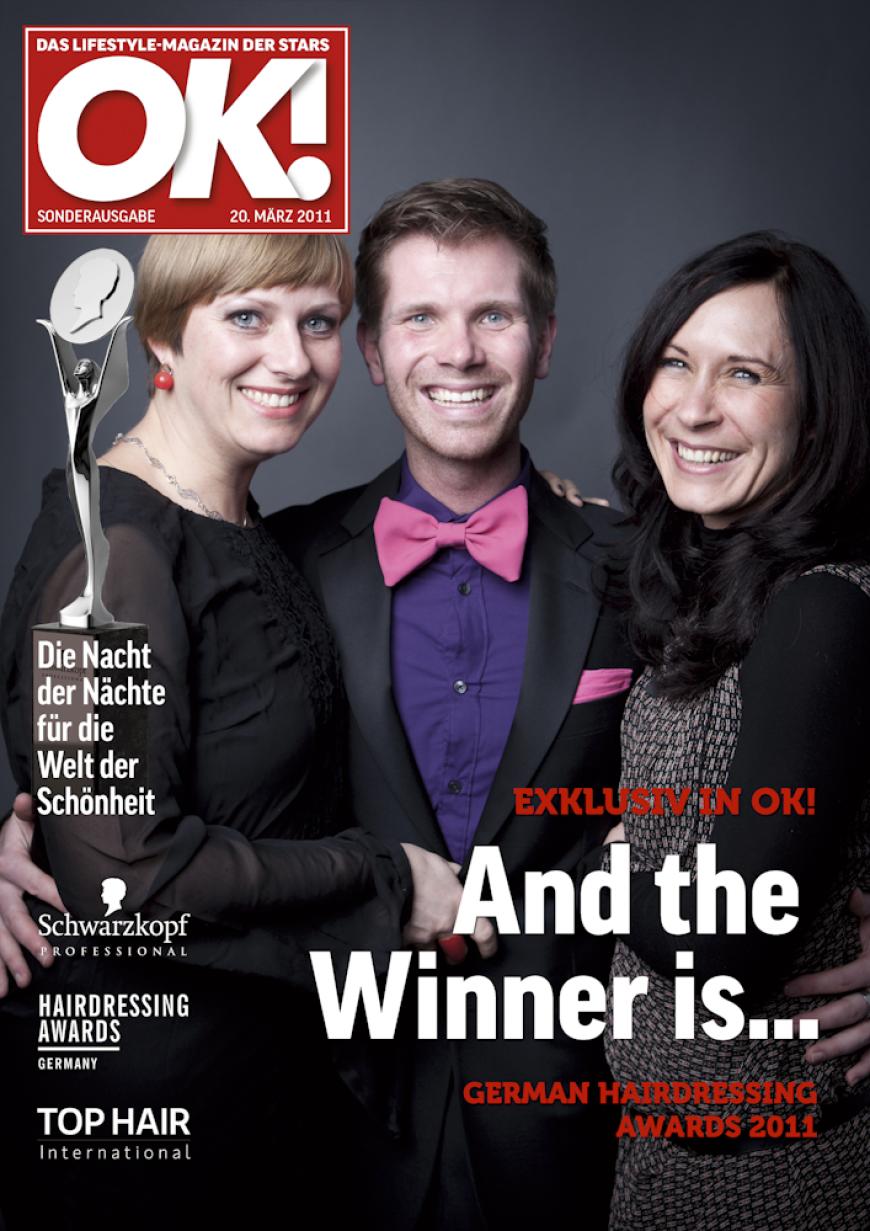 Einmal im Leben das Cover der OK! zieren! Für die Gäste des „German Hairdressing Award 2012“ wurde dieses Traum Wirklichkeit. Jeder Gast des Gala-Abends konnte an einem persönlichen OK! Fotoshooting teilnehmen - und die tollen Ergebnisse sehen Sie hier! Viel Spaß beim Durchklicken!