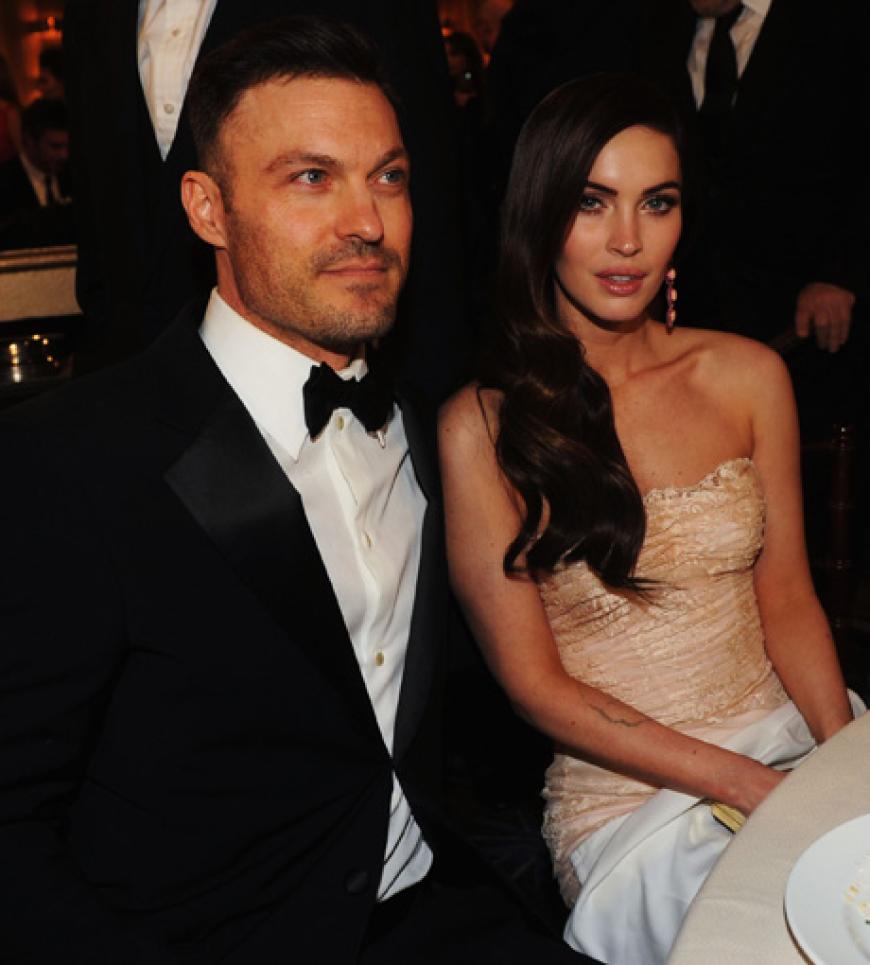 Die frisch gebackenen Eltern Brian Austin Green und Megan Fox bei den