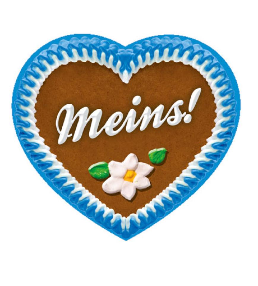 Meins! Das hier ist ein Display-Reiniger, den wir uns auf die Rückseite von unserem IPhone kleben können. Herz-Bapperl über mei-schee.de, ca. 4 Euro