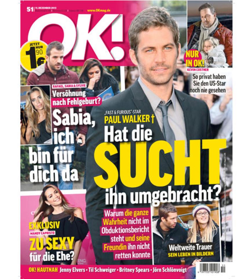 So berichtet OK! über Paul Walker