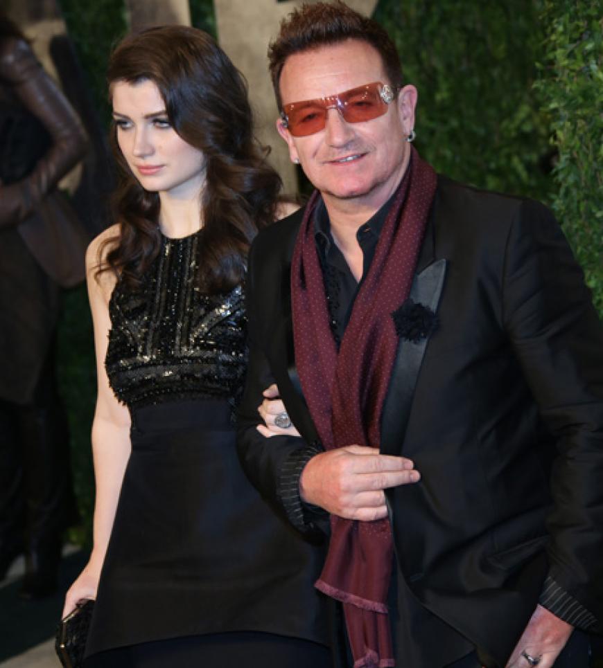 Sänger Bono mit seiner Tochter Eve Hewson