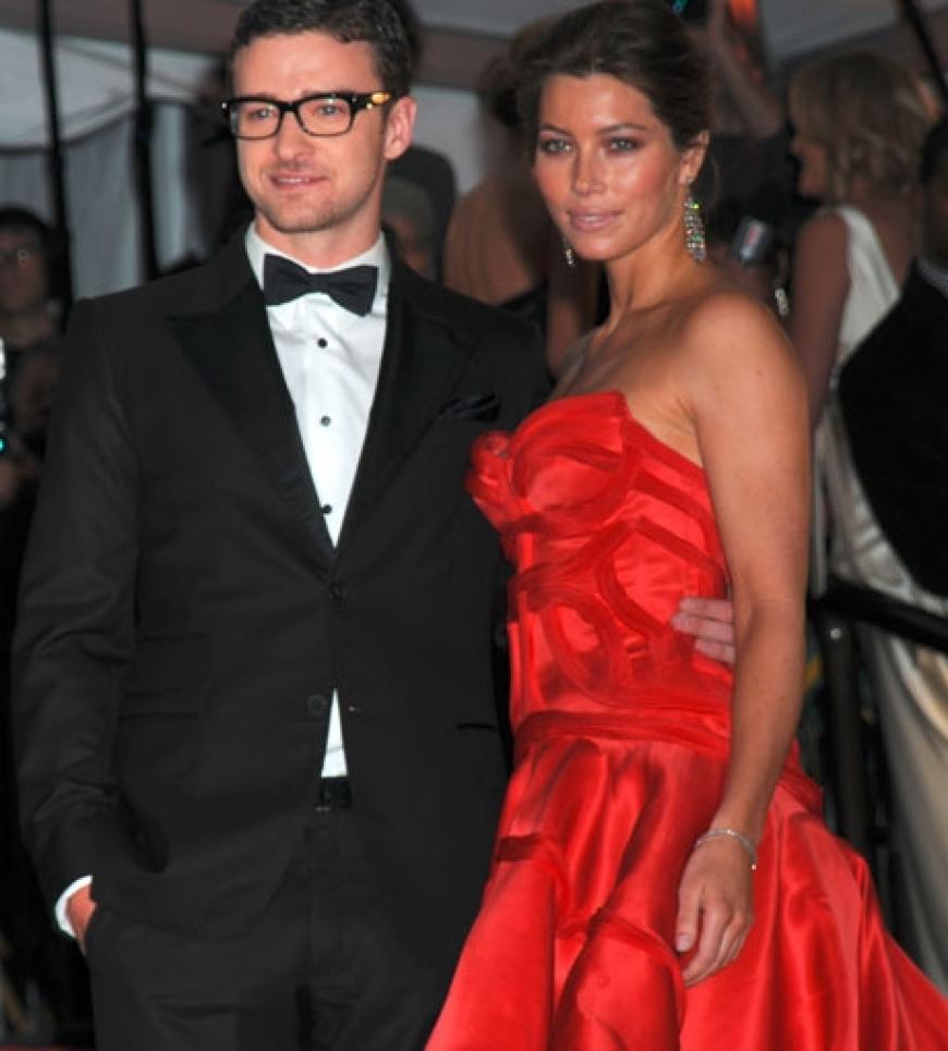Justin Timberlake und seine Freundin Jessica Biel