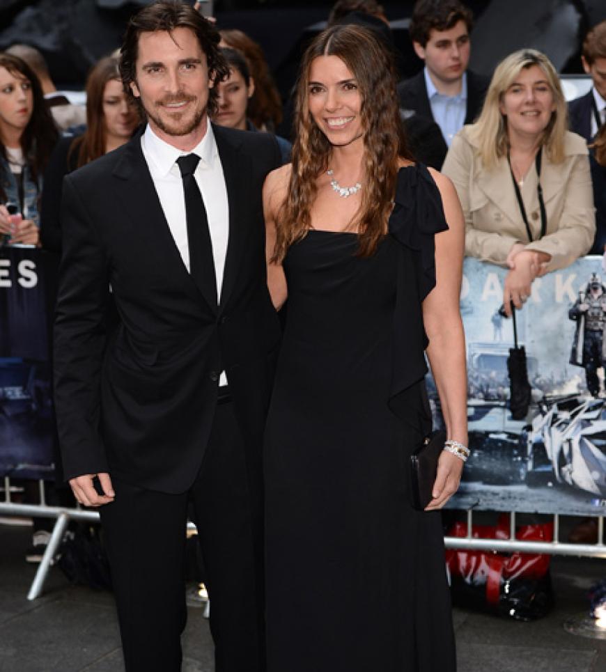 Batman himself: Hauptdarsteller Christian Bale mit seiner Frau Sibi Blazic