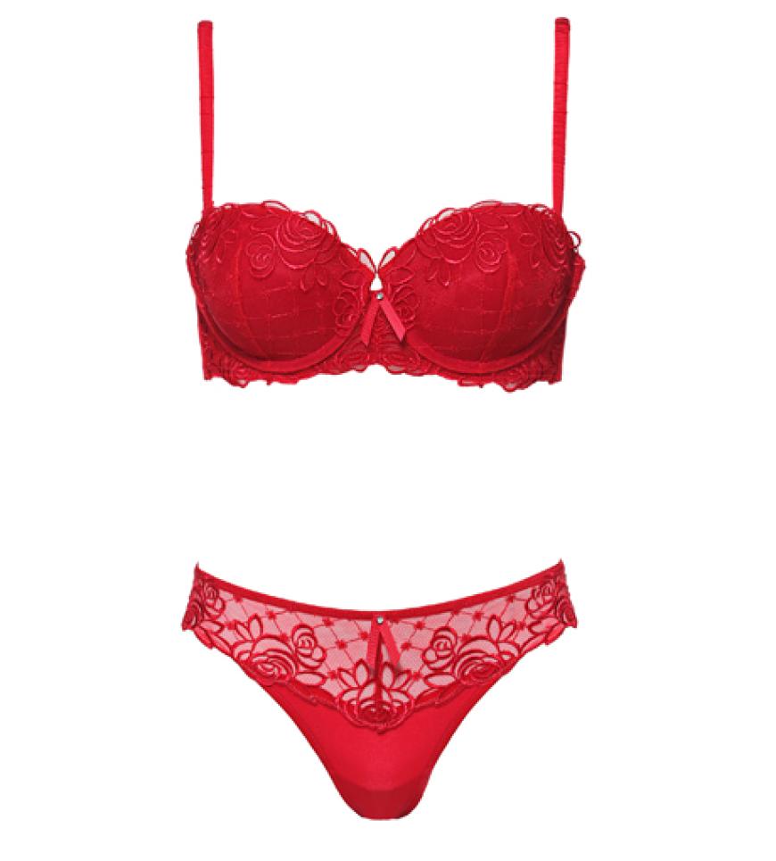 Sexy für Drunter: Rosen Dessous von Hunkemöller: BH ca. 27,99 Euro und Slip 19,99 Euro