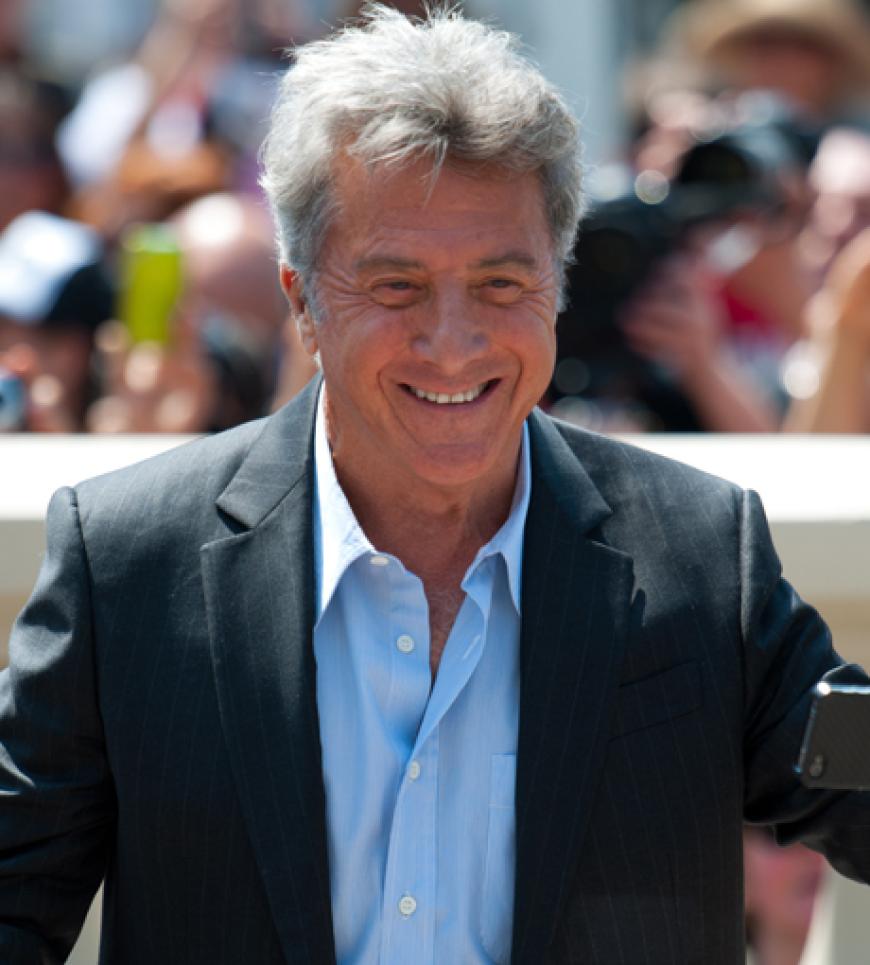Auch ihr Kollege Dustin Hoffman zeigte sich freudestrahlend den Fotografen