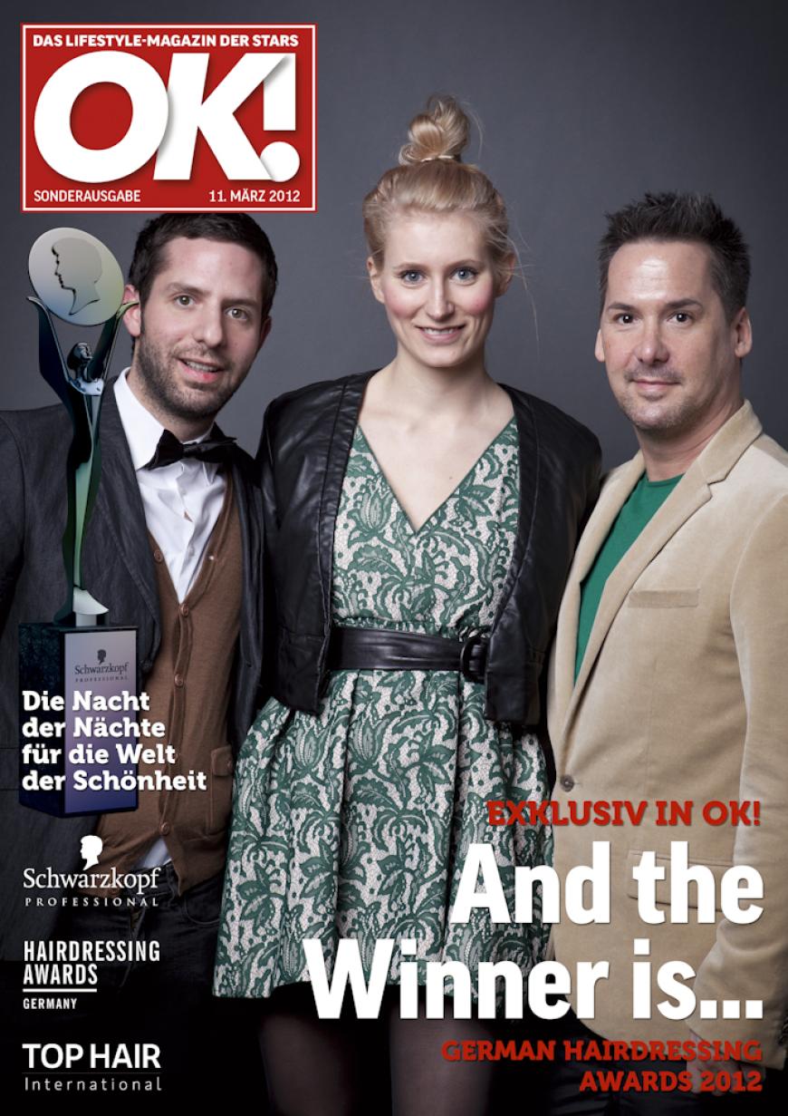 Einmal im Leben das Cover der OK! zieren! Für die Gäste des „German Hairdressing Award 2012“ wurde dieses Traum Wirklichkeit. Jeder Gast des Gala-Abends konnte an einem persönlichen OK! Fotoshooting teilnehmen - und die tollen Ergebnisse sehen Sie hier! Viel Spaß beim Durchklicken!