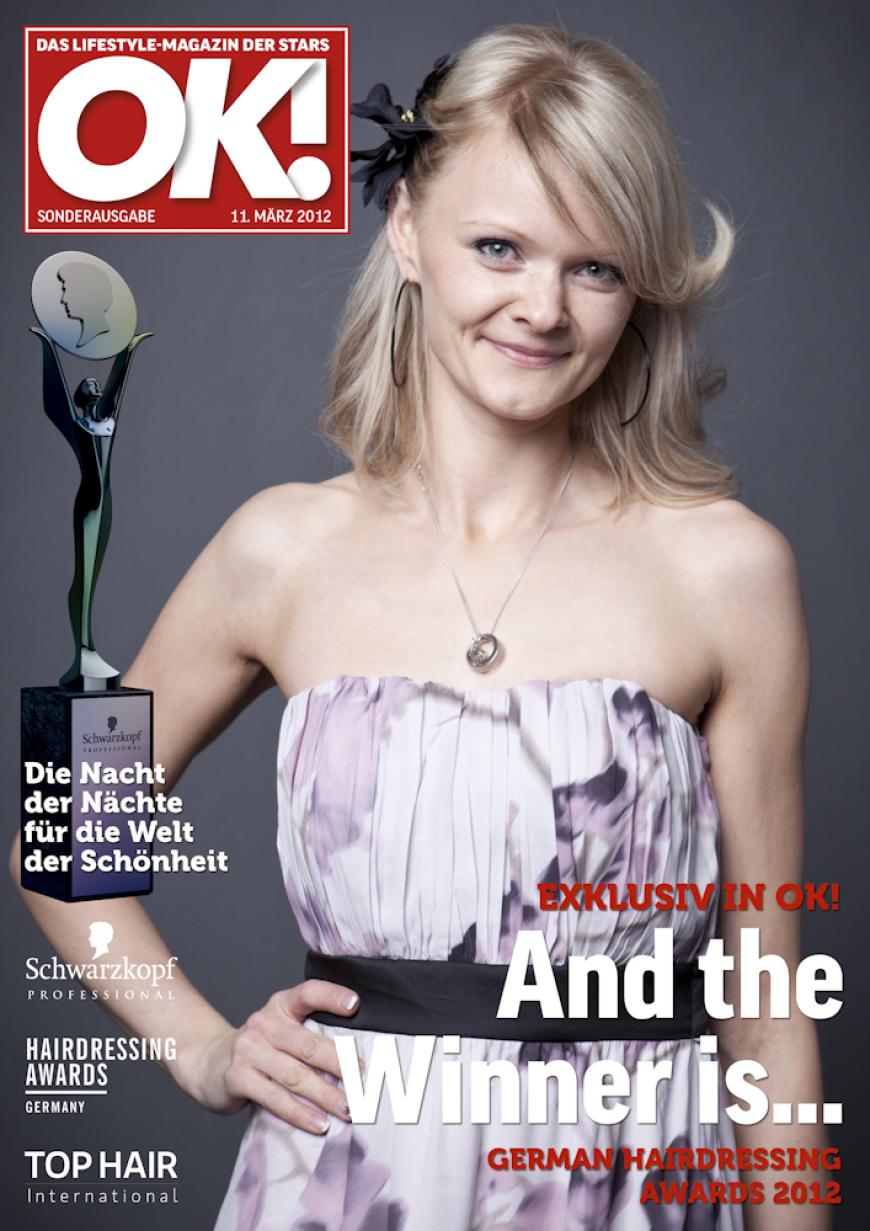 Einmal im Leben das Cover der OK! zieren! Für die Gäste des „German Hairdressing Award 2012“ wurde dieses Traum Wirklichkeit. Jeder Gast des Gala-Abends konnte an einem persönlichen OK! Fotoshooting teilnehmen - und die tollen Ergebnisse sehen Sie hier! Viel Spaß beim Durchklicken!
