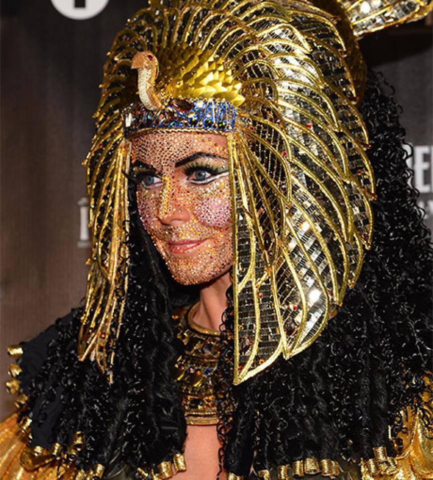 Aufwändige Maske: Heidi Klum