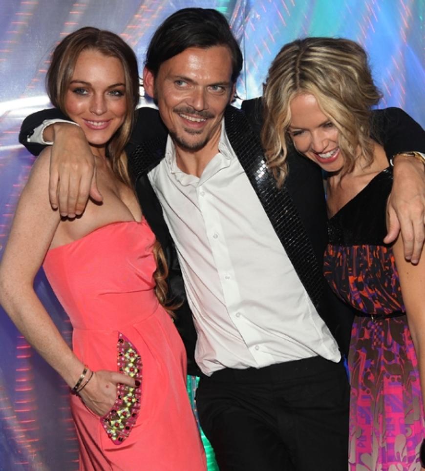 Cooles Trio: Lindsay Lohan, Matthew Williamson und Rachel Zoe