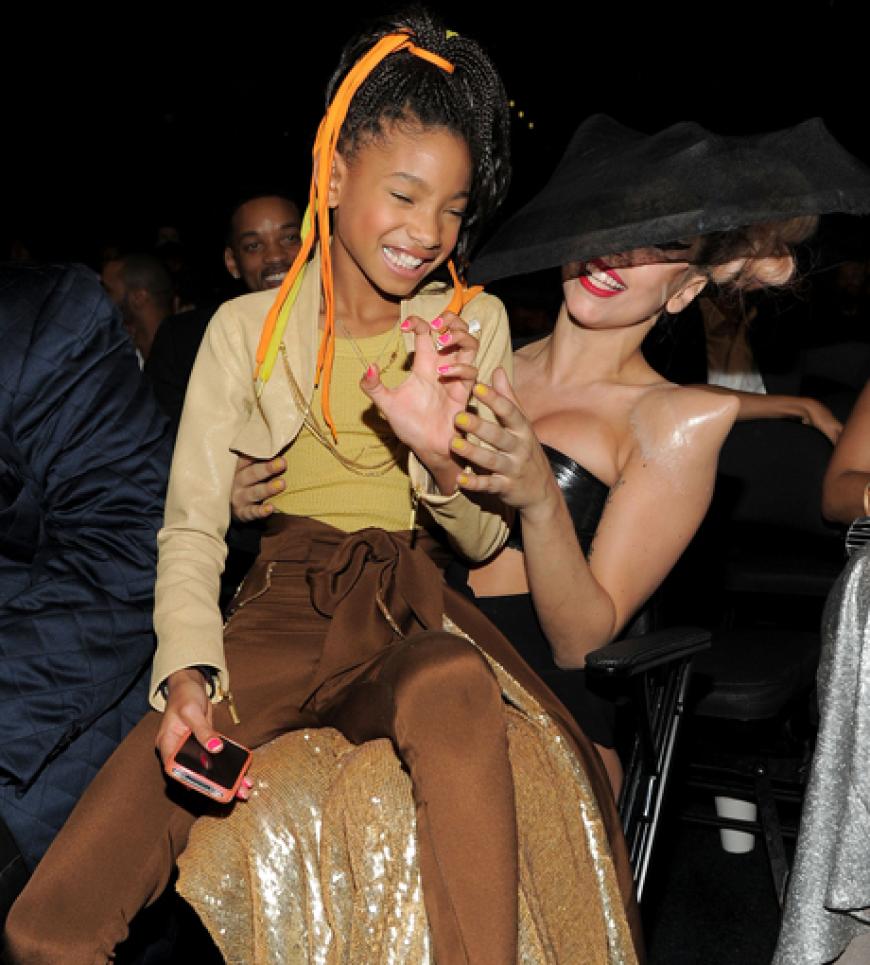 Hatten offensichtlich viel Spaß: Lady GaGa und Willow Smith
