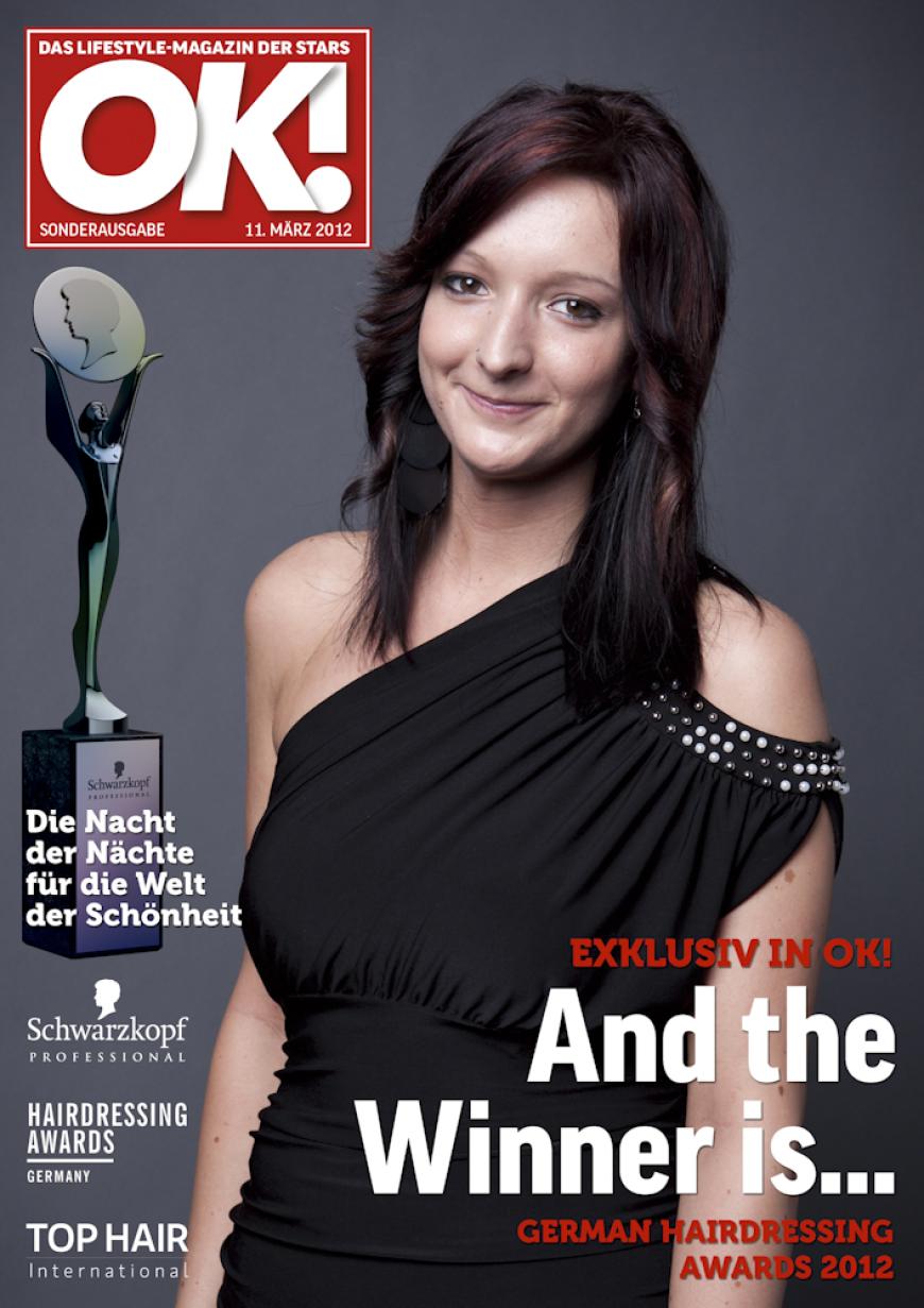 Einmal im Leben das Cover der OK! zieren! Für die Gäste des „German Hairdressing Award 2012“ wurde dieses Traum Wirklichkeit. Jeder Gast des Gala-Abends konnte an einem persönlichen OK! Fotoshooting teilnehmen - und die tollen Ergebnisse sehen Sie hier! Viel Spaß beim Durchklicken!