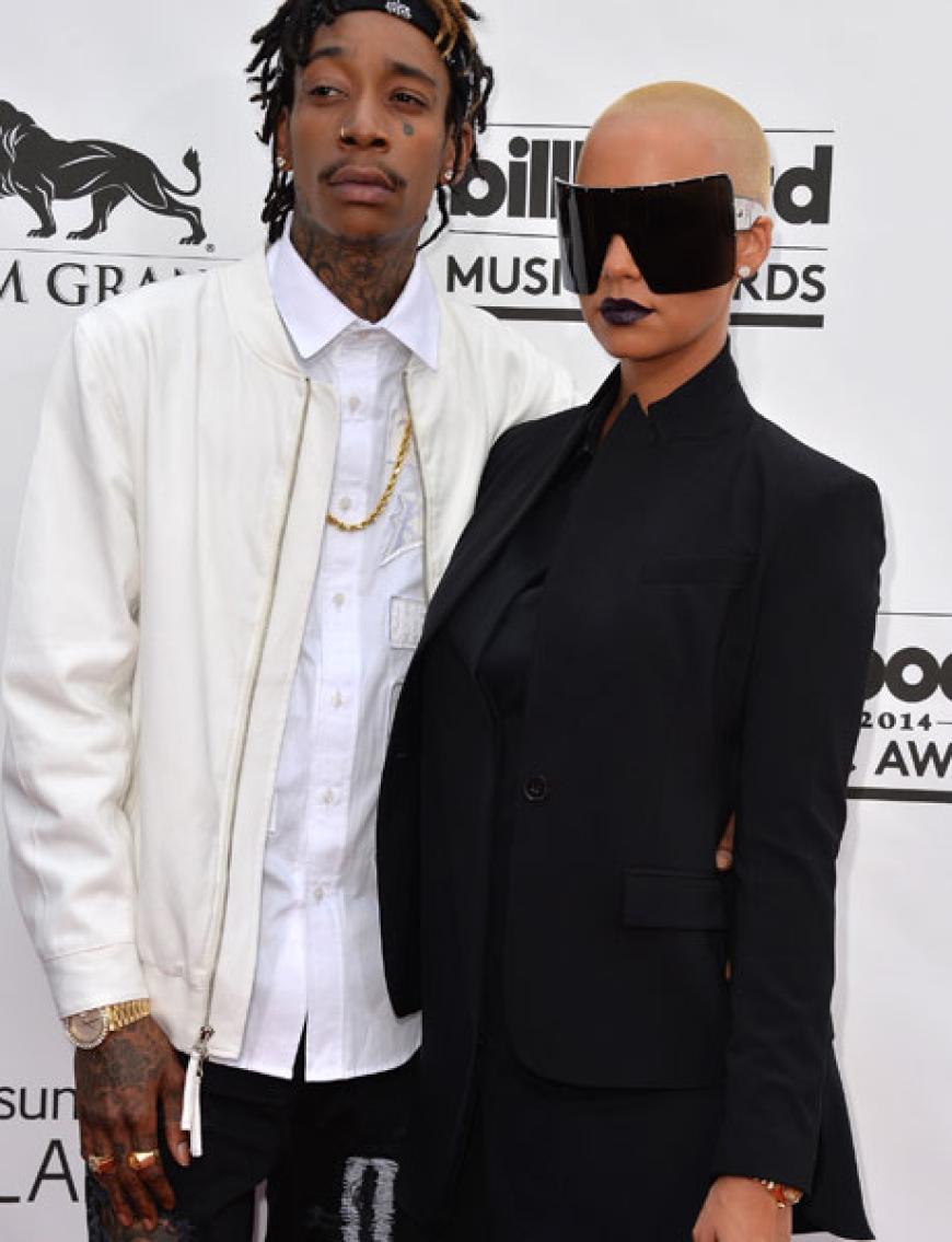 Den skurrlisten Red-Carpet-Auftritt legten Wiz Khalifa und Amber Rose hin