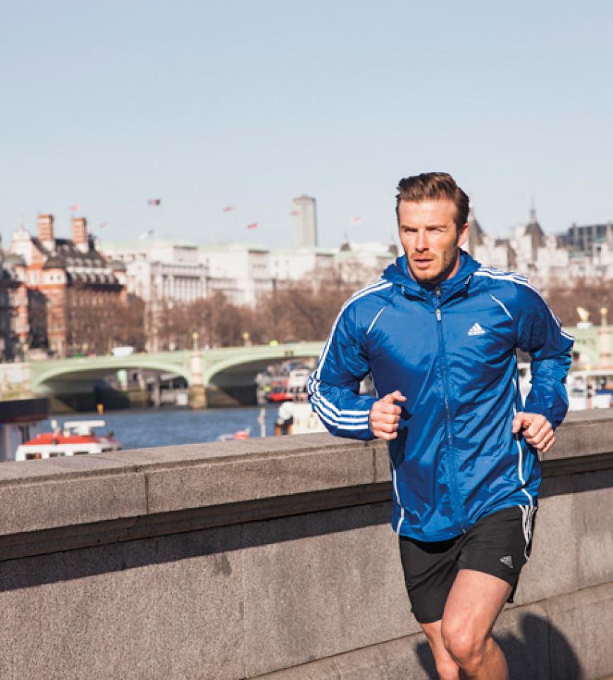 Becks joggt durch London
