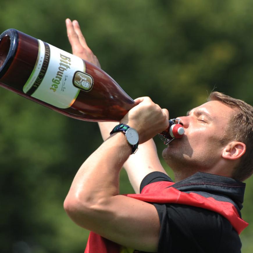 Oder auch ein riesiges Bier!