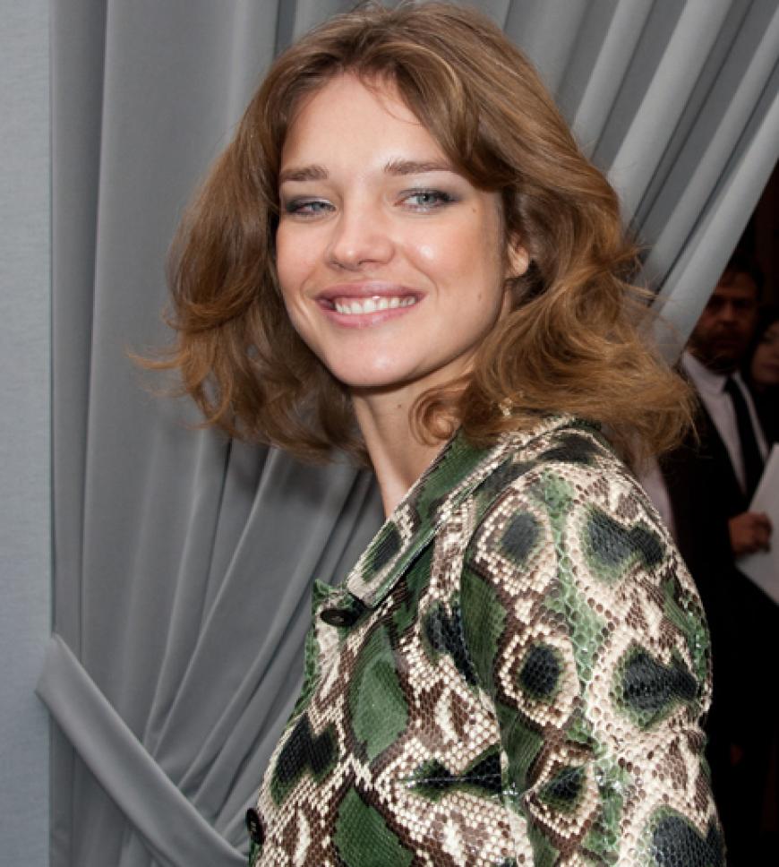 Natalia Vodianova strahlte in die Kameras