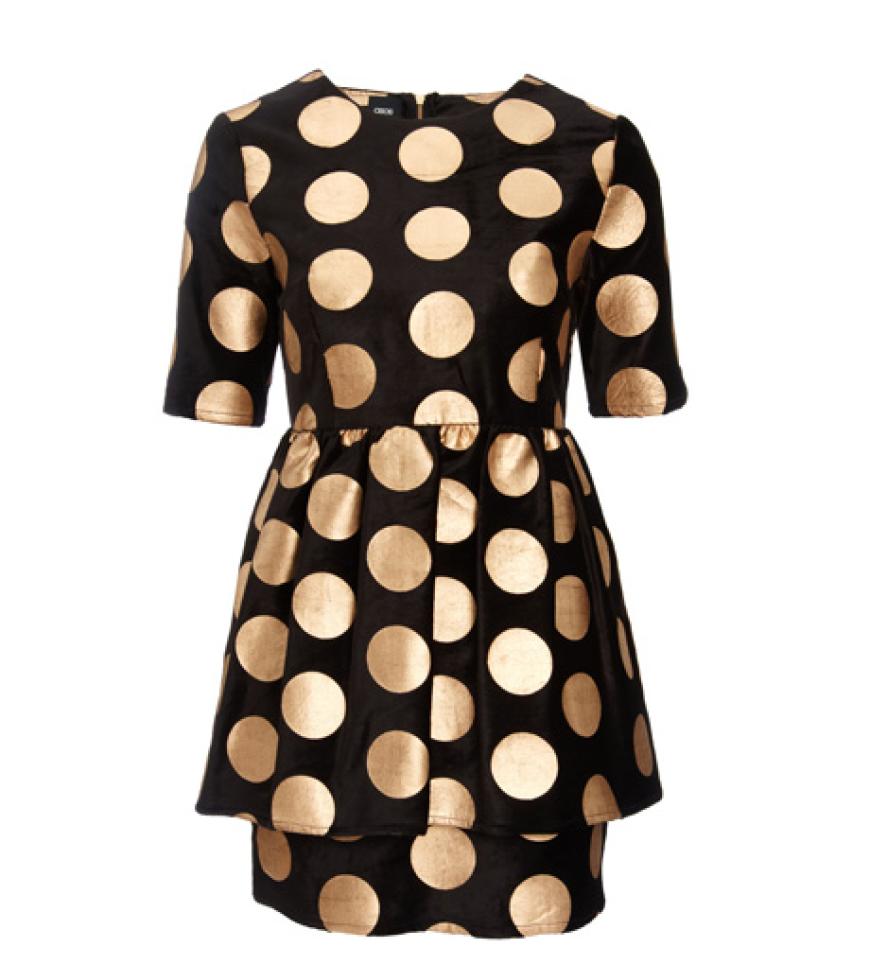 Polka Dot Kleid über asos.de, ca. 60 Euro