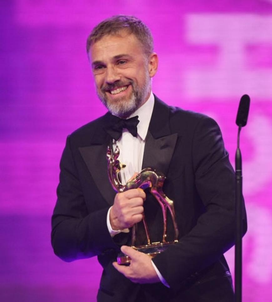 Christoph Waltz bedankt sich für seine Auszeichnung