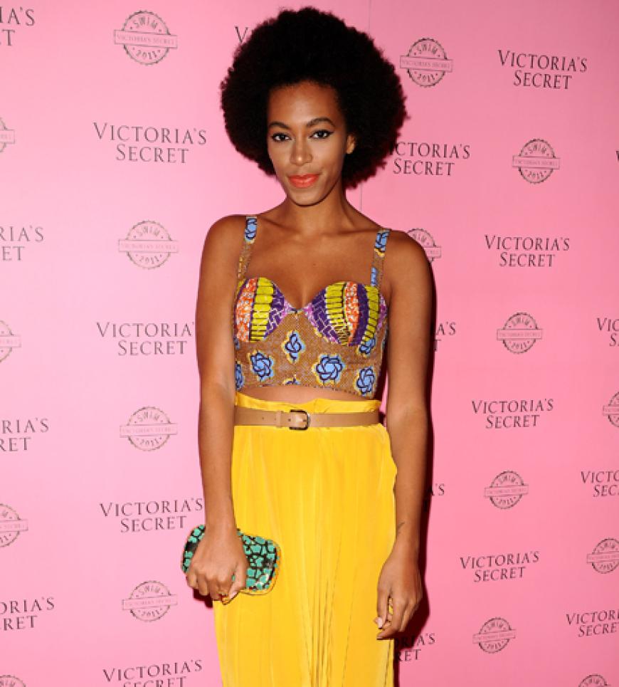 Strahlte in Gelb: Solange Knowles
