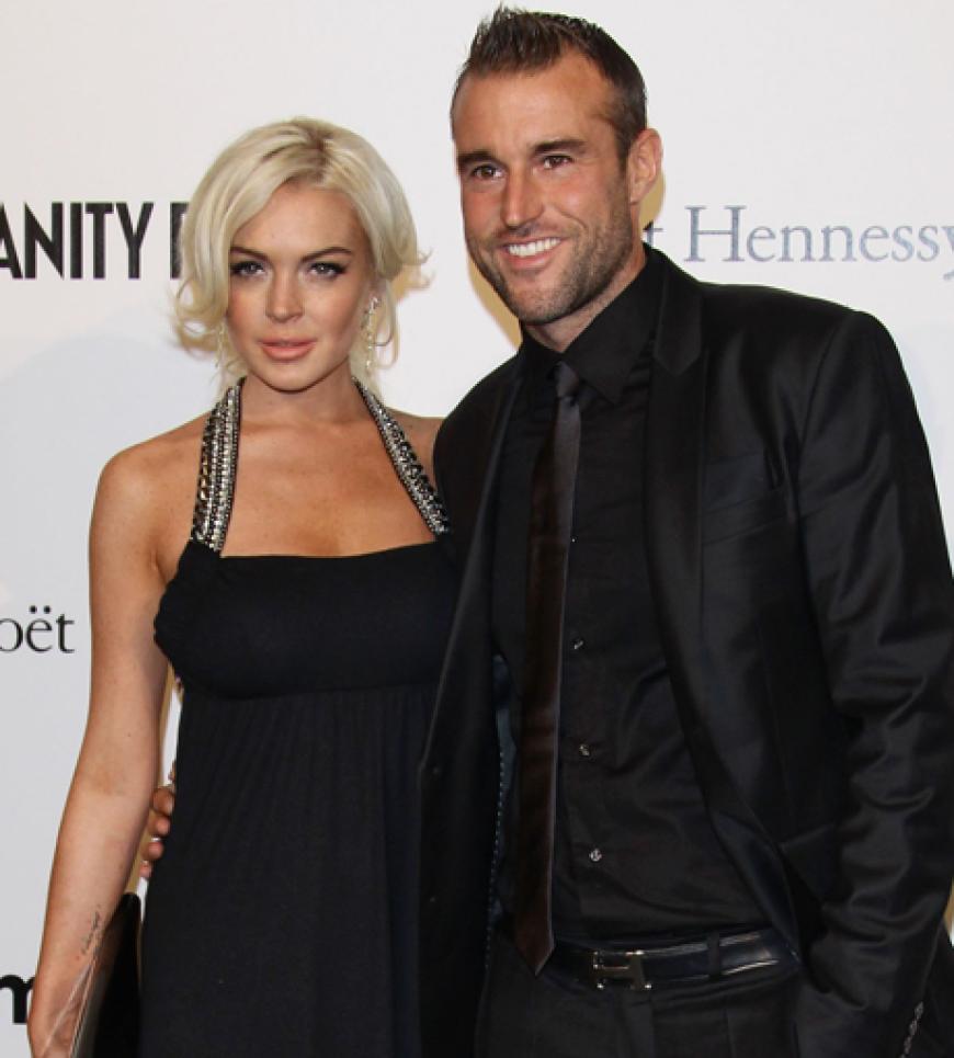 Huch, wen haben wir denn da? Skandal-Schauspielerin Lindsay Lohan kam gemeinsam mit Designer Philipp Plein zur Gala. LiLo ist übrigens das neue Gesicht seiner Linie