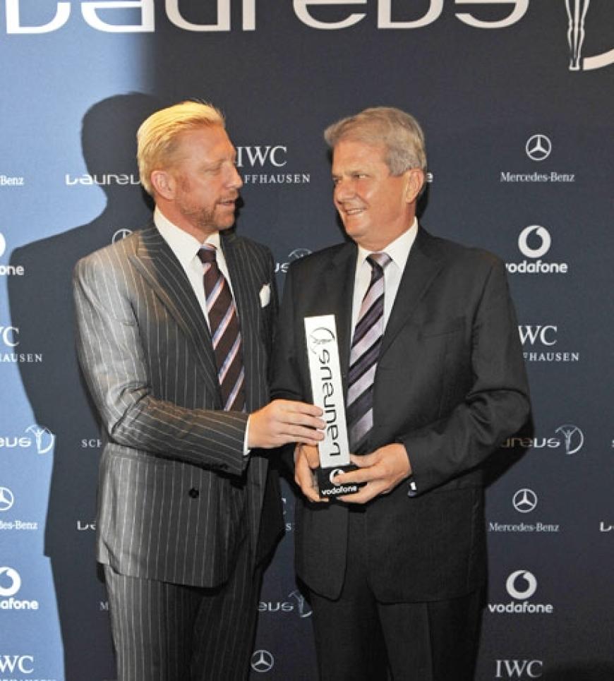 Boris Becker mit Dietmar Hopp. Der Unternehmer wurde mit dem