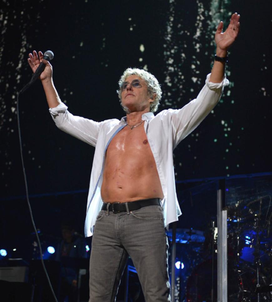Roger Daltrey kam bei seinem Auftritt ins Schwitzen