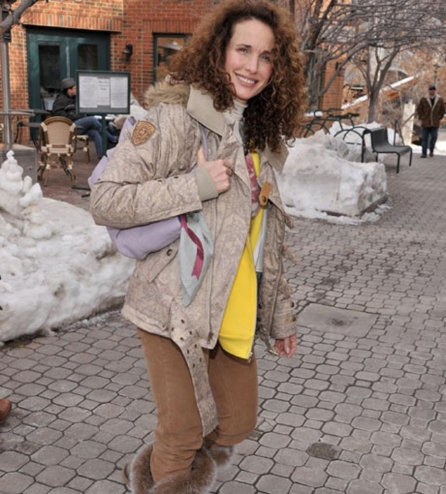 Ton in Ton: Model Andie MacDowell