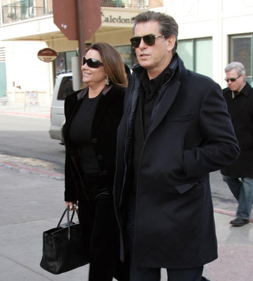 Twin-Look: Pierce Brosnan mit Ehefrau Keely Shaye Smith unterwegs auf dem Sundance Festival in Utah