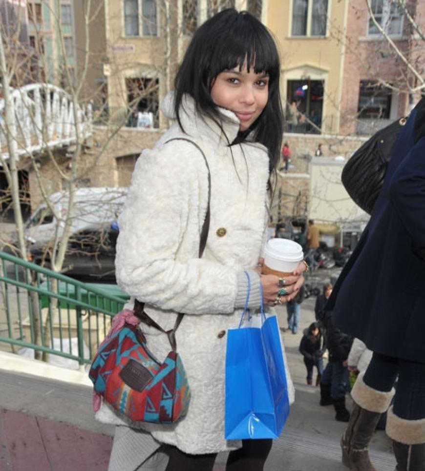 Zoe Kravitz, Tochter von Musiker Lenny Kravitz, liebt den Vintage-Look