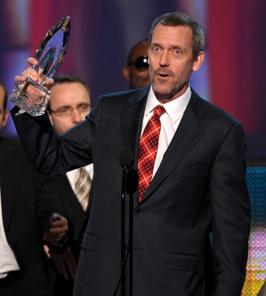 Hugh Laurie bedankt sich bei den Fans.
