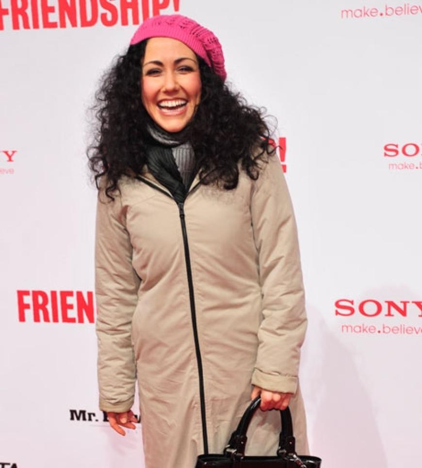 Moderatorin
Anastasia Zampounidis hatte sich warm eingepackt