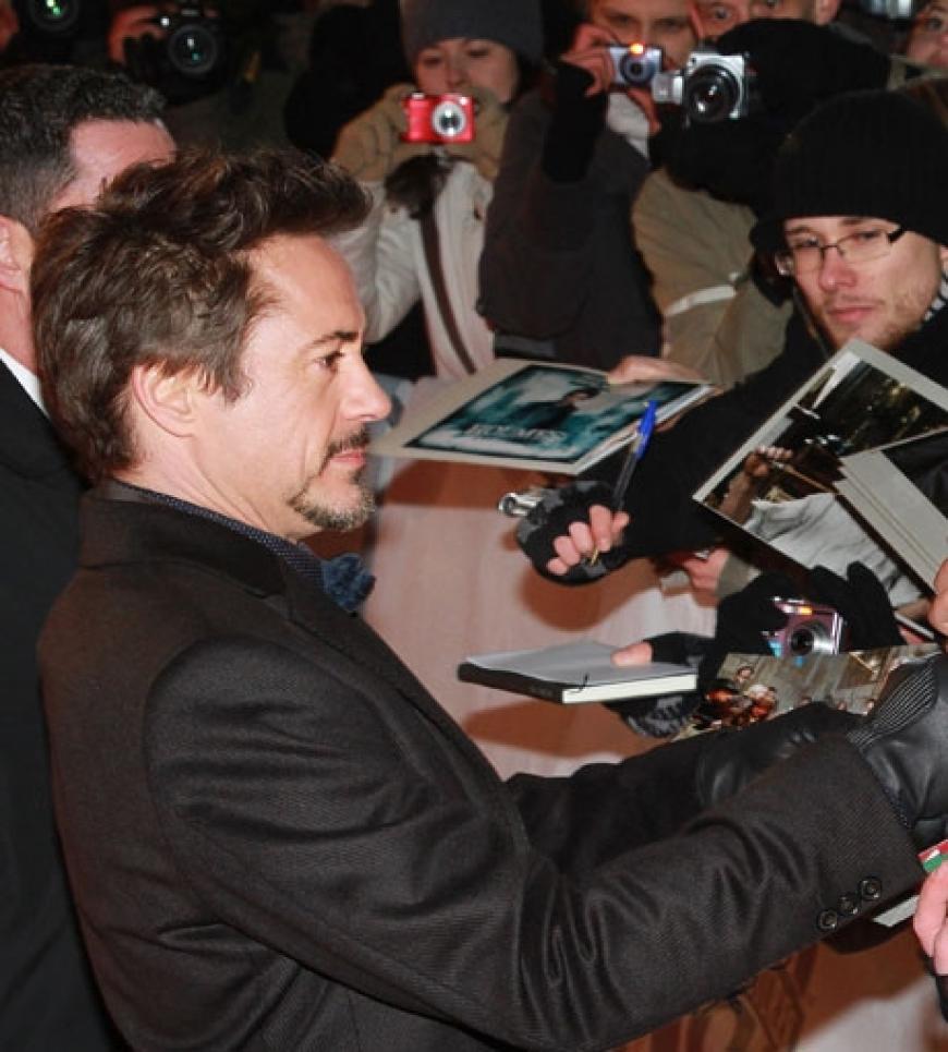 Robert Downey Jr. nahm sich viel Zeit für die wartenden Fans